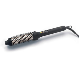 Керамічна гаряча щітка для укладання волосся Diva Pro Styling 30 мм, чорна, для об'єму, локонів та хвиль, PRO314