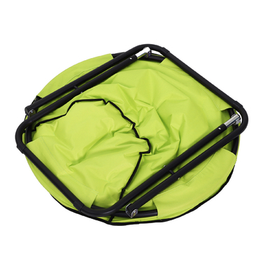 Outsunny Camping Chair Складне кемпінгове крісло зі спинкою, складне крісло до 120 кг, м'яке місячне крісло дуже широке, розкладне крісло Вуличне крісло для саду, балкона, кемпінгу, жовтий