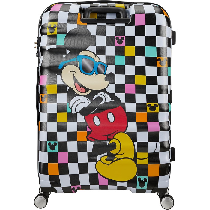 Валіза American Tourister Wavebreaker Disney Mickey Check 77 см, 96 л, багатокольорова, спінер
