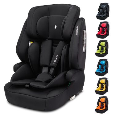 Дитяче автокрісло Osann Jazzi Isofix, з 1 року, i-Size, регульоване, чорне, для зросту 76-150 см