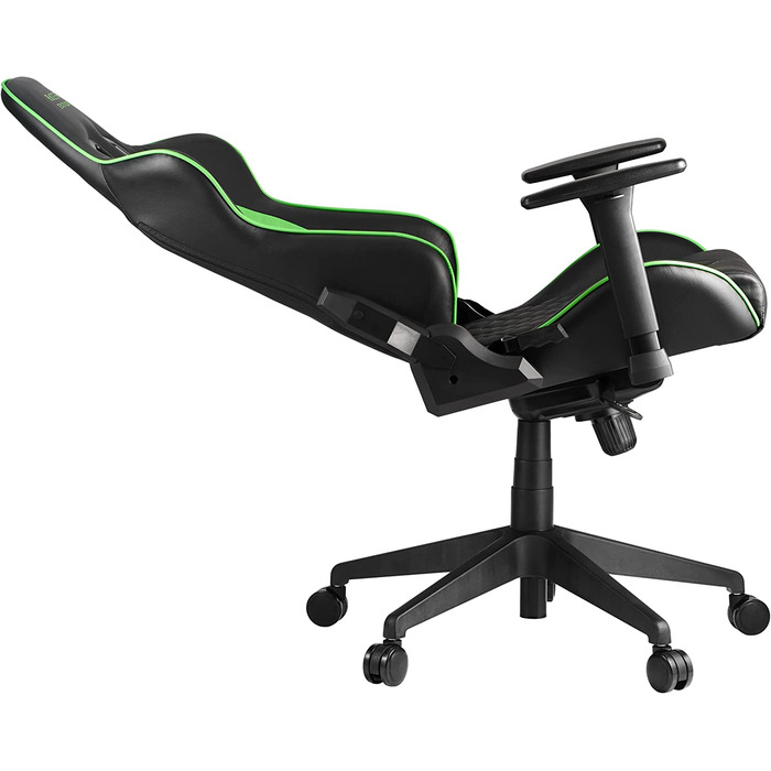 Ігрове крісло Razer TAROK PRO від Zen Gaming, чорне/зелене, з меморі-піною для попереку, подушкою для шиї, 3D-підлокітниками