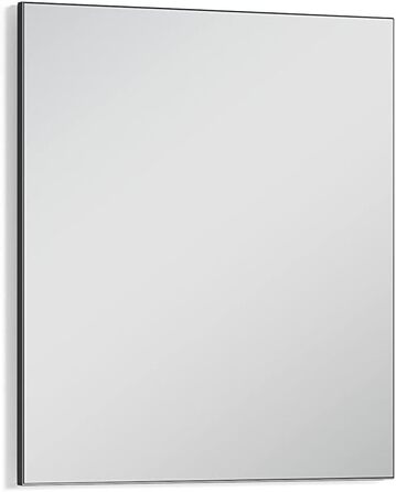 Настінне дзеркало byLIVING Jakob, антрацит, 60x70 см, сучасний дизайнерський дзеркальний декор для передпокою та ванної кімнати