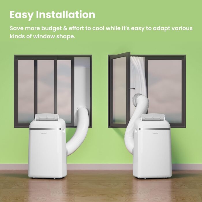 Мобільний кондиціонер Comfee Breezy Cool Pro 2.0 7000 BTU (2.0 кВт) з Wi-Fi, охолодження, вентиляція, осушення – для приміщень до 68 м³