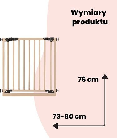 Розпірна захисна огорожа для дверей Safety 1ST, бежева