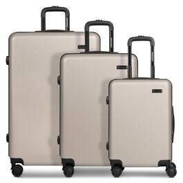 Набір валіз Smartbox Hartschalen 3-в-1 для жінок та чоловіків | Легкі та міцні валізи з ABS-пластику | 4 колеса та кодовий замок | Серія 05, колір Greige