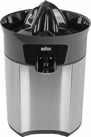Цитрусовий прес Braun CitrusQuick 5 CJ5050 BK чорний 60W: прямий вилив, система запобігання краплин, автоматичний старт/стоп, легке очищення
