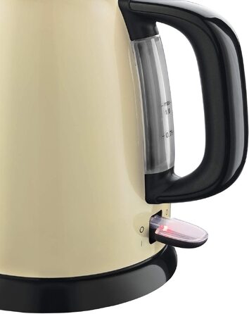 Електричний чайник Russell Hobbs Colours+ Edelstahl 1.0л, 2400Вт, з фільтром від накипу та індикатором рівня води, колір крем (24994-70)