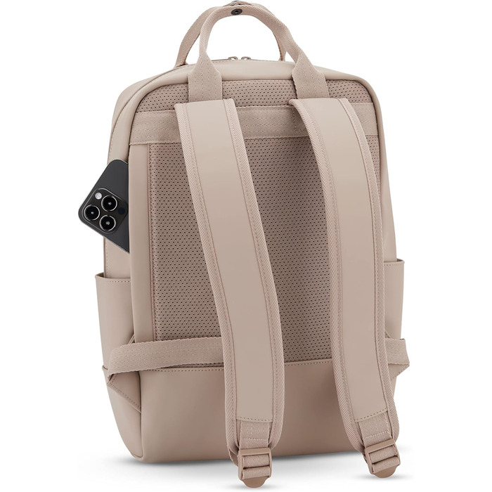 Жіночий рюкзак Johnny Urban Hailey, елегантний міський daypack з відділенням для ноутбука 14'', водостійкий, бежевий, для університету, бізнесу, школи