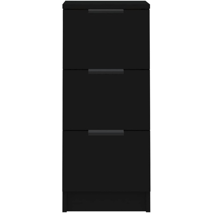Вітрина vidaXL чорна 30x30x70 см з ДСП