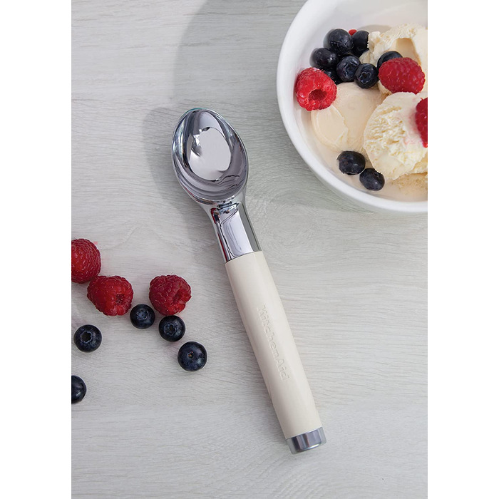 Ложка для морозива KitchenAid з порційним механізмом, нержавіюча сталь, колір: мигдальний крем