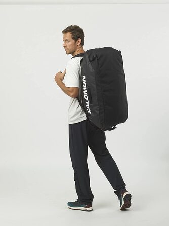 Універсальна дорожня сумка Salomon Duffel 70 л, чорна, зручний доступ