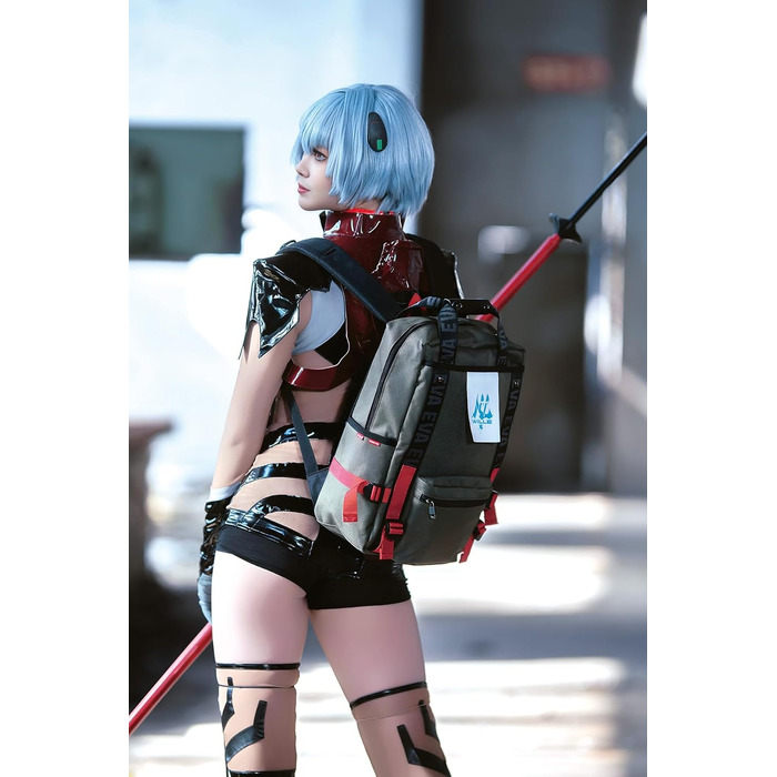 Рюкзак FIREFIRST x RADIO EVA Evangelion з символічним тегом, зелений (28×41×14 см)