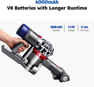 Акумулятор 6000mAh для Dyson V6, DC62, DC74, 967810-21