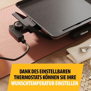 Настільний електрогриль Slim S 28x28 см, антипригарне покриття, знімний лоток для жиру, регульований термостат, легке очищення