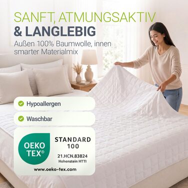 Обтяжена ковдра Juskys Anti-Stress 9 кг (135x200 см) зі скляними кульками, бавовна та мікрофібра для дорослих при безсонні