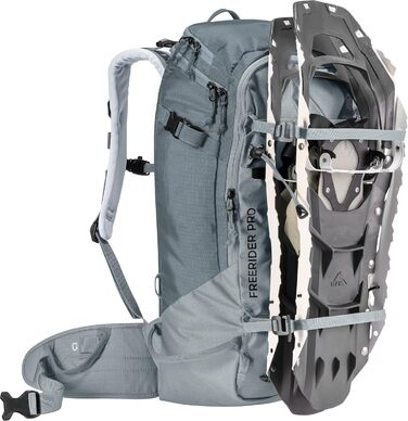 Жіночий туристичний рюкзак Deuter Freerider Pro 32+10 л, для лижних турів, сірий