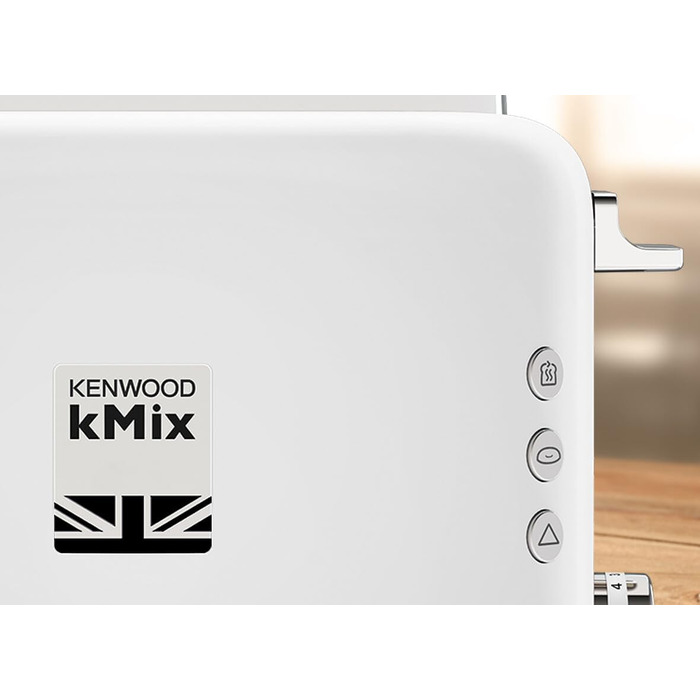 Тостер Kenwood kMix TCX751WH - 2 відділення, 900 Вт, Білий - Електричний тостер для дому