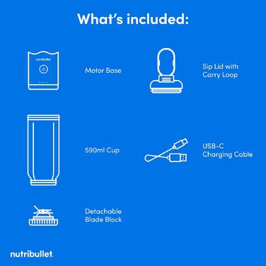 Потужний блендер-екстрактор Nutribullet 900 Series, матовий срібний, 25 000 об/хв, набір 11 предметів з чашами To Go 500 мл для смузі та соків