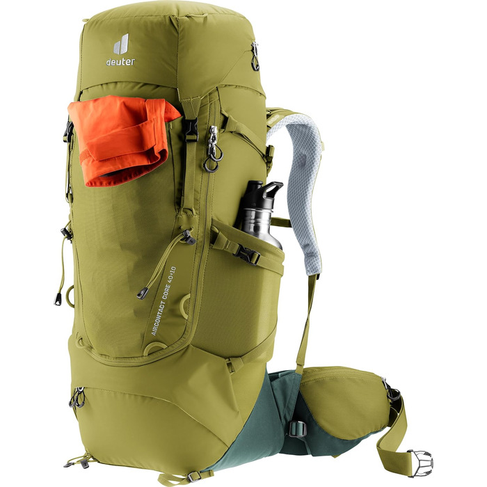 Туристичний рюкзак Deuter Aircontact Core 40+10 л, зелений, модель 2024, для трекінгу