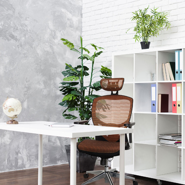 Офісне крісло / крісло керівника VENUS ONE сітка тканина помаранчевий hjh OFFICE