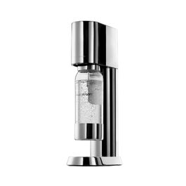 Сифон для газування води SodaStream ENSO, пляшка 1 л, нержавіюча сталь, сріблястий (без циліндра)