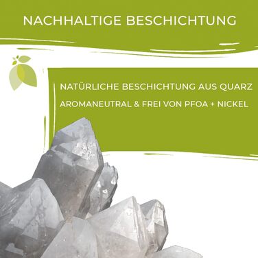Каструля Berndes Topf Balance b.nature 16 см з кришкою, з індукційним дном, з антипригарним покриттям з кварцу