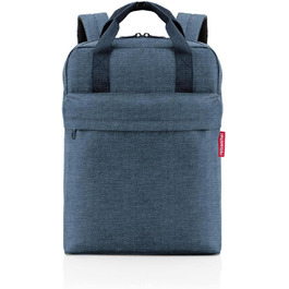 Рюкзак reisenthel allday M Twist Blue – універсальний водонепроникний для подорожей, роботи, покупок, ручна поклажа