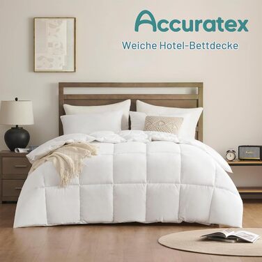 Зимова ковдра ACCURATEX 135×200 см, щільність 450 г/м², чохол зі 100% бавовни, тепла