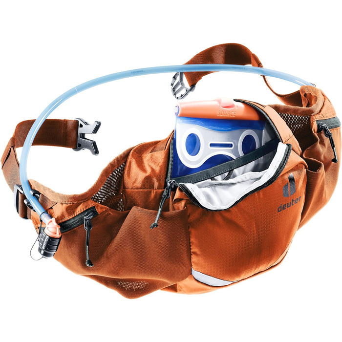 Велосипедна поясна сумка Deuter Pulse 3, 3 л, каштаново-бірюзова