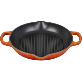 Сковорода гриль LE CREUSET Signature, 25 см, чавун, червона, для всіх плит та духовок