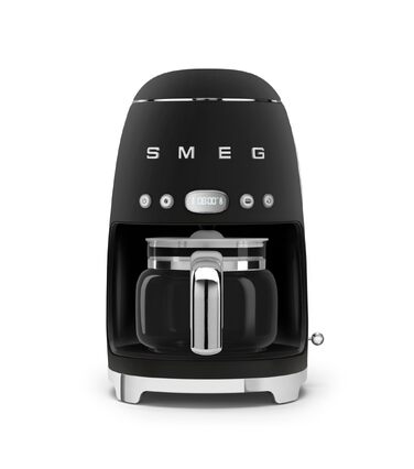 Кавоварка крапельна Smeg DCF02NBEU чорна 12 чашок з автостартом та регулюванням міцності