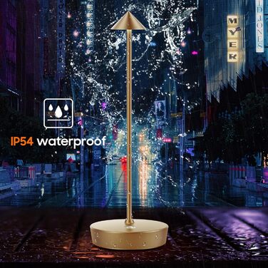 Бездротові настільні лампи 2шт, перезарядна батарея 6000mAh, LED, водонепроникні, диммуються, для тераси, ресторану, дому, Titan 2titanium