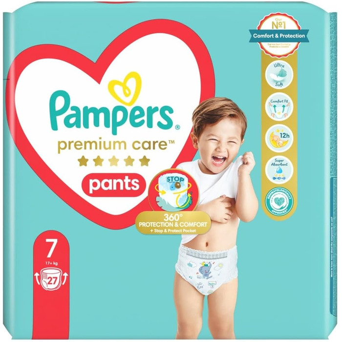 Підгузки Pampers Premium Care, розмір 2 (4-8 кг), 68 шт. — преміум-захист для чутливої шкіри дитини