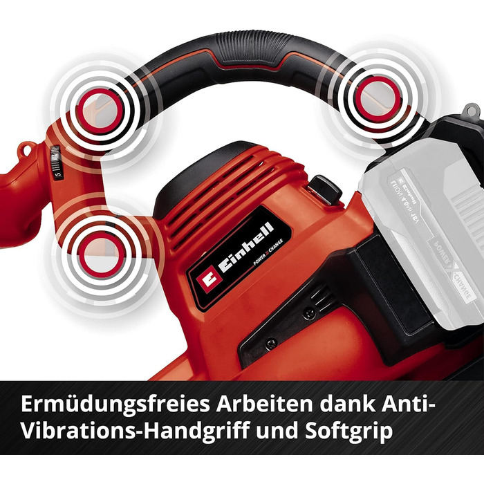 Акумуляторний лістозбір Einhell GE-CL 36/230 Li E-Solo Power X-Change (18V, функція збору та видування, турбо-режим, з насадкою для збору та видування, без акумулятора та зарядного пристрою)