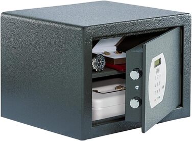 Сейф для меблів BURG-WÄCHTER Pure-Safe PS 120 E з електронним кодовим замком, полицею, для настінного та підлогового монтажу, 20,6 л, антрацит