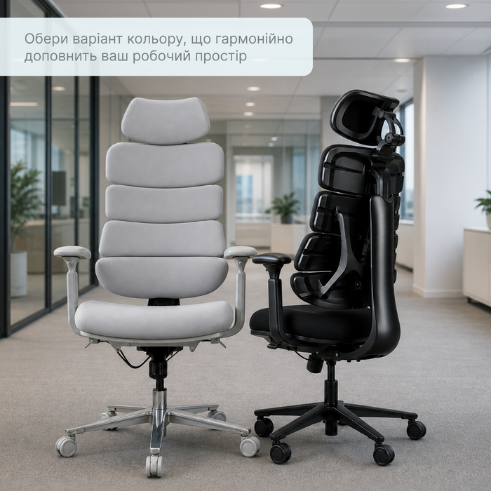 Крісло комп’ютерне офісне ергономічне OfficePro FlexCore OC120G