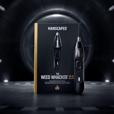 Електричний тример для носа і вух MANSCAPED Weed Whacker 2.0, 7000 об/хв, акумулятор 45 хв, для вологого та сухого гоління, легке очищення, змінні леза з нержавіючої сталі