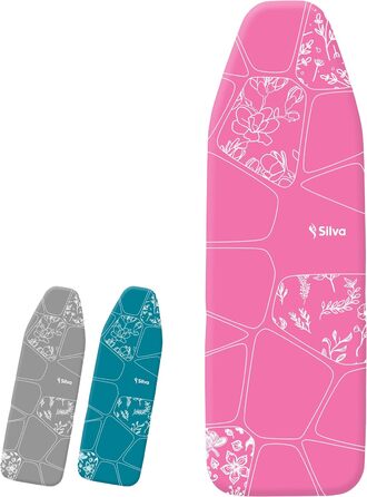 Чохол для прасувальної дошки Silva 110x30 см з бавовни та фетру, рожевий, для парових станцій і прасок