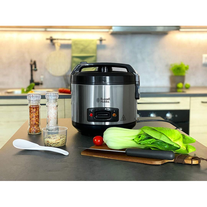 Рисоварка Russell Hobbs 27080-56 з функцією приготування на парі, 1.2л, чаша з антипригарним покриттям, нержавіюча сталь