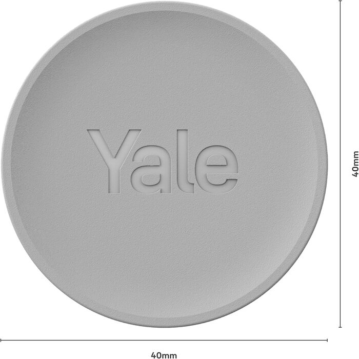 Розумний дверний замок Yale Dot, матове срібло, безключовий доступ через смартфон, дистанційне керування, сумісний з додатком Yale Home та Linus Smart Lock L2 Dot