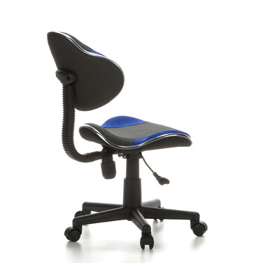 Дитяче письмове крісло KIDDY GTI-2, оббивка тканина, сіро-блакитне, hjh OFFICE