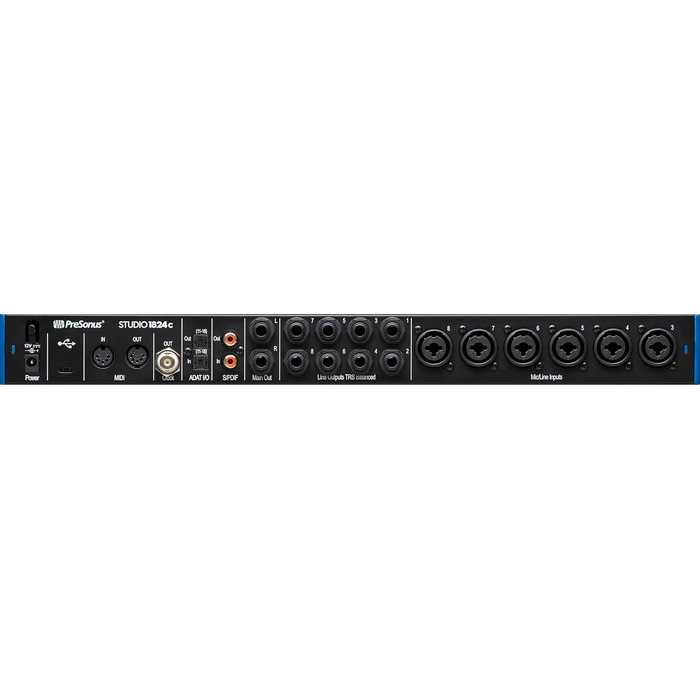 Аудіоінтерфейс PreSonus Studio 24c USB-C для запису, стрімінгу, подкастингу + Studio One Artist, Ableton Live Lite