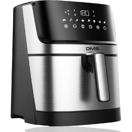 DMS XXL аерофритюрниця 6 л, 1800 Вт, цифровий дисплей, 8 програм, без олії, конвекційна піч та гриль
