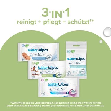 Дитячі вологі серветки WaterWipes Sensitive+ для немовлят та дітей, 99,9% води, 12 пакок по 60 шт (загалом 720 шт)