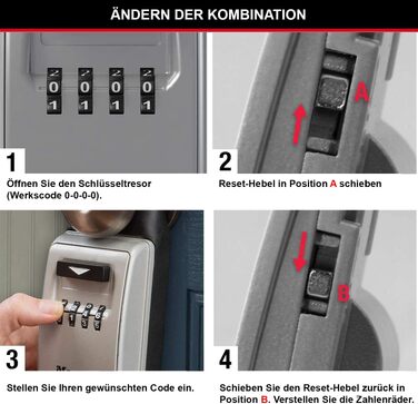 Сейф для ключів Master Lock з настінним кріпленням для вулиці, металевий захисний бокс для ключів, 12.6 x 7.2 x 5.2 см