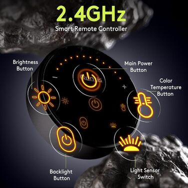 Quntis LED лампа для монітора 66 см з RGB підсвічуванням та пультом дистанційного керування, регульована, з автодиммуванням, захистом від синього світла, без мерехтіння, для геймінгу
