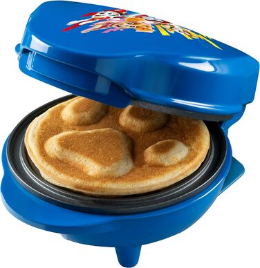 Міні-вафельниця Paw Patrol для дітей, Ø 10 см, синя, офіційна ліцензія, з індикатором випікання, для свят
