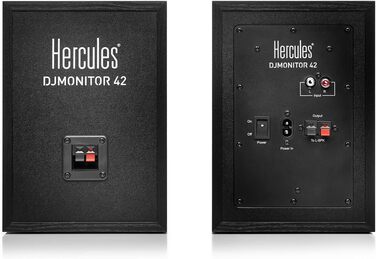 Hercules DJMonitor 42 – Активні DJ колонки 80W з 4” низькочастотним динаміком, чіткий звук, Bass Reflex, для ді-джеїв та меломанів