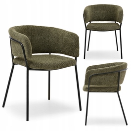 Стілець Mebel-Partner, оббивка тканина, зелений, 1 шт.