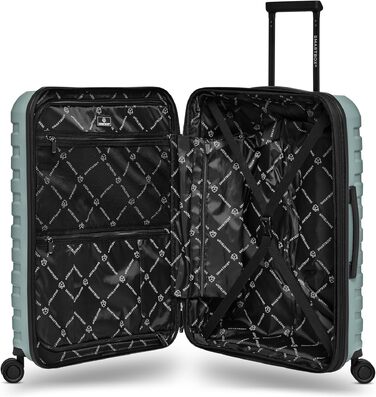 Валіза Smartbox Koffer M розширена 66 см, місткість 71–80 л, легкий дорожній тролей на 4 колесах з поліпропілену, TSA замок, м'ятний колір (Edition 01)